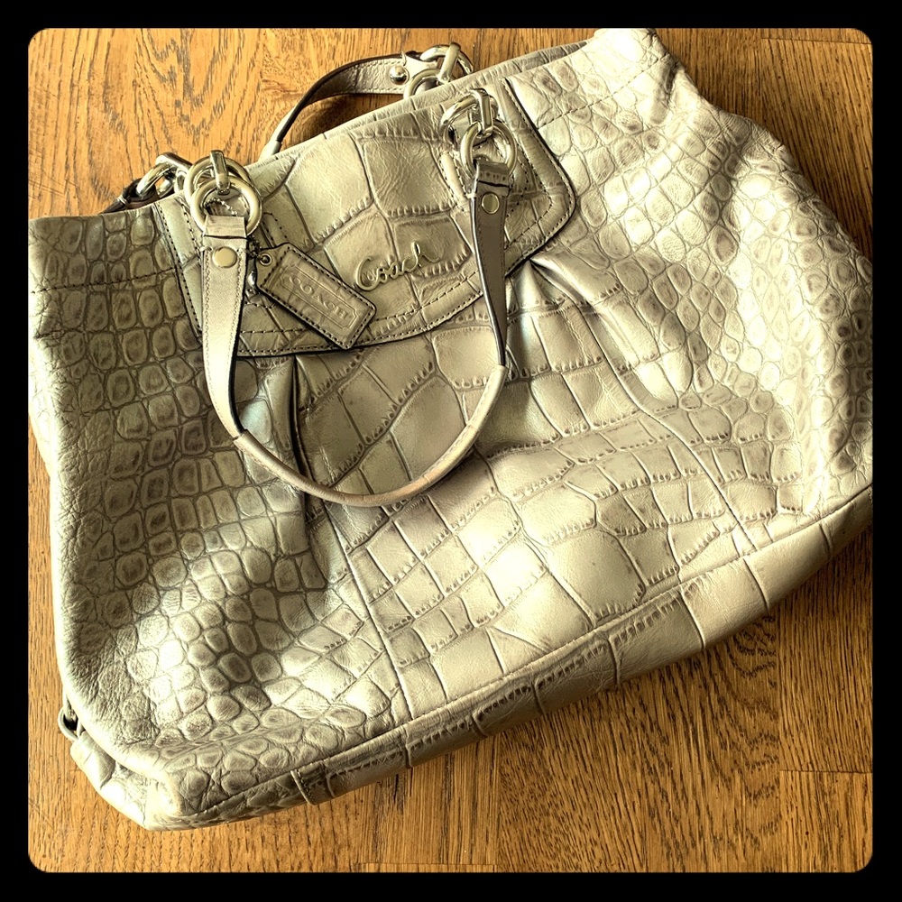 Silver Coach purse